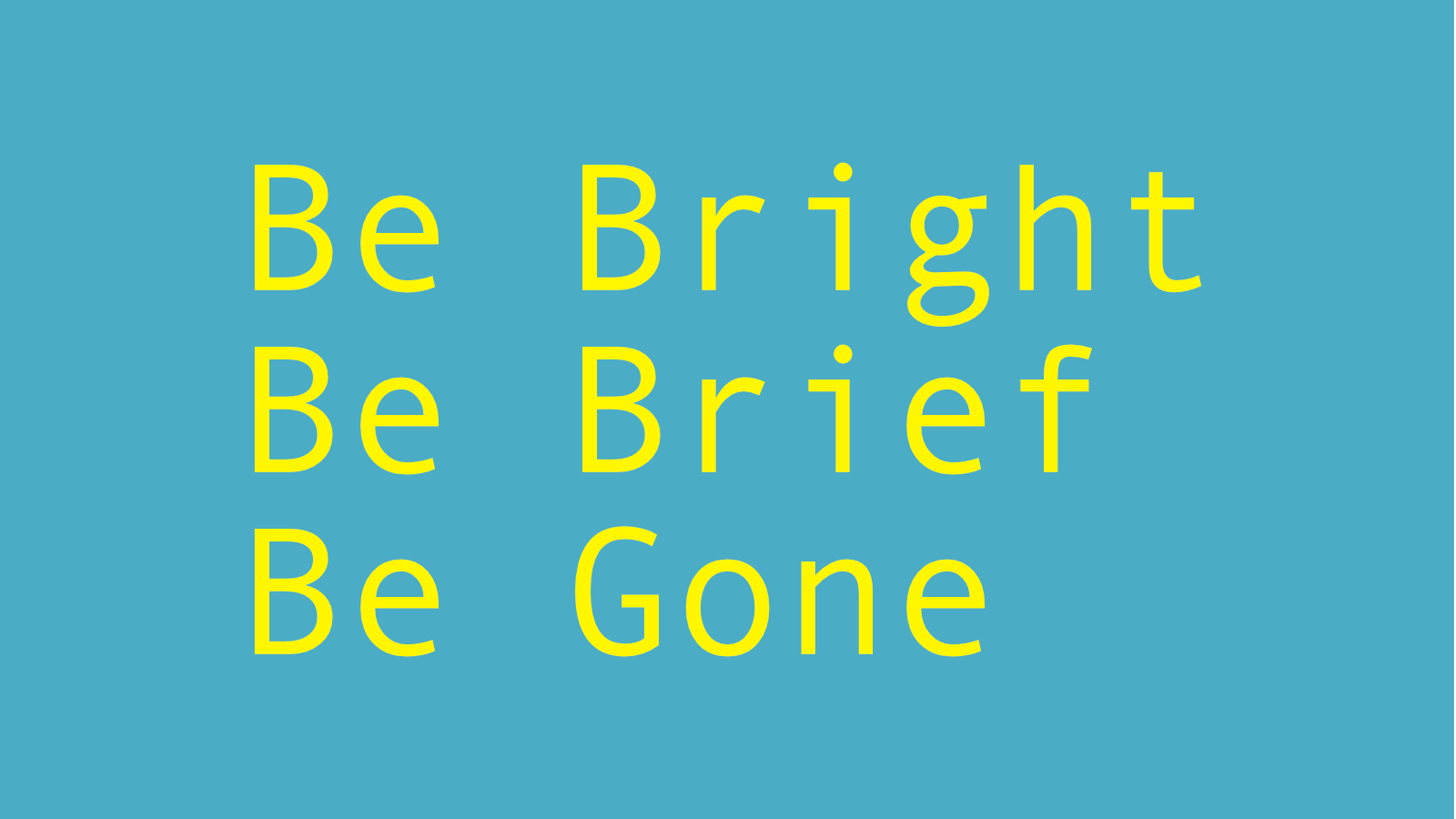 Be Bright