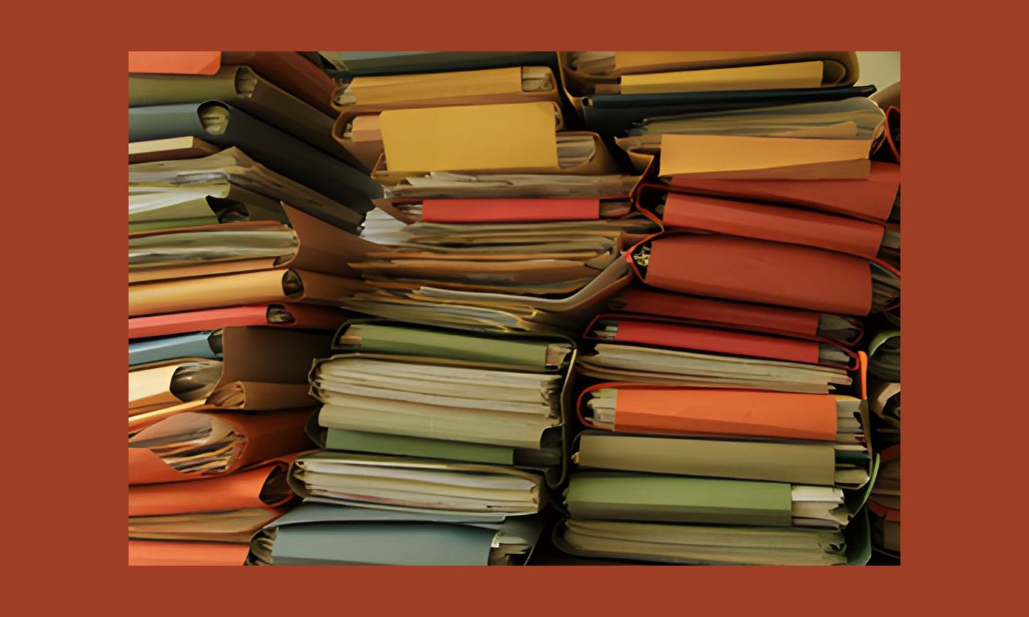 Stack of files for an audit